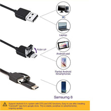 Load image into Gallery viewer, Type C USB Mini Endoscope Camera Flexible Hard Cable Snake Borescope
