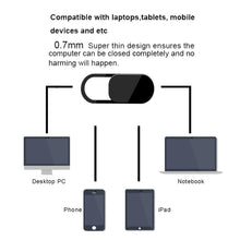 Load image into Gallery viewer, Thin Webcam Cover Privacy Protection Shutter Sticker For Smartphone Tablet Laptop Desktop
